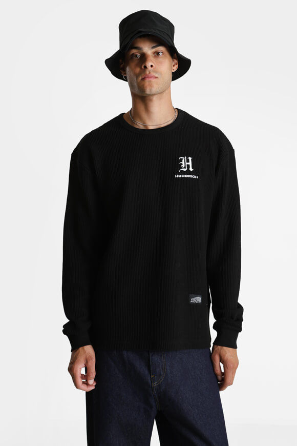 Bild von Langarmshirt mit Waffelstruktur