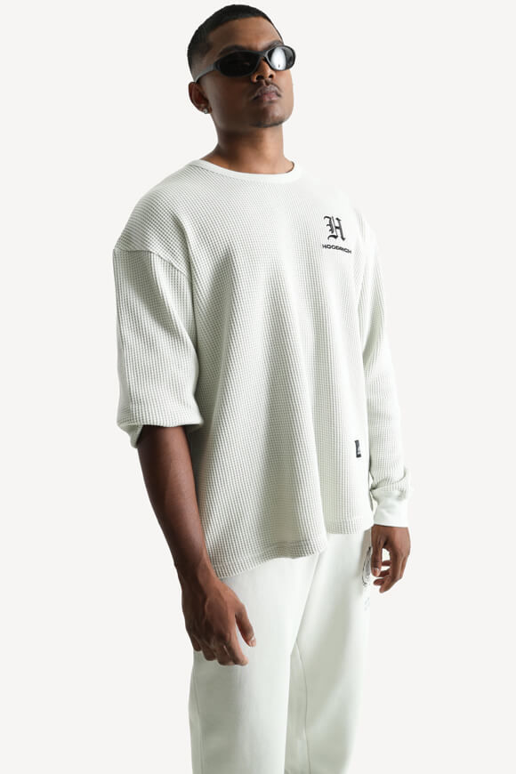 Bild von Langarmshirt mit Waffelstruktur