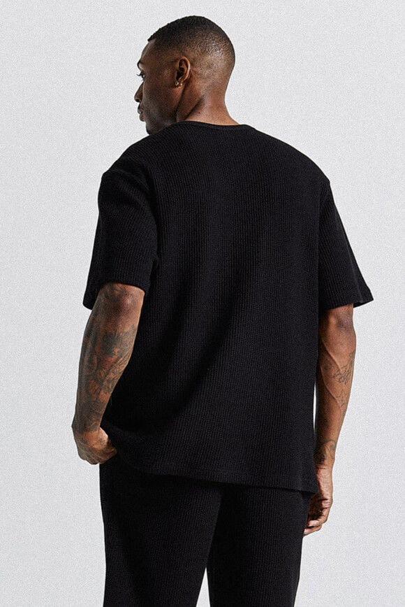 Image sur T-Shirt mit Waffelstruktur