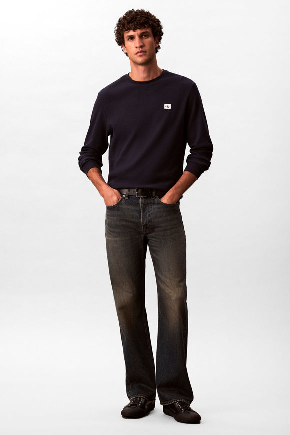 Bild von Langarmshirt mit Waffelstruktur