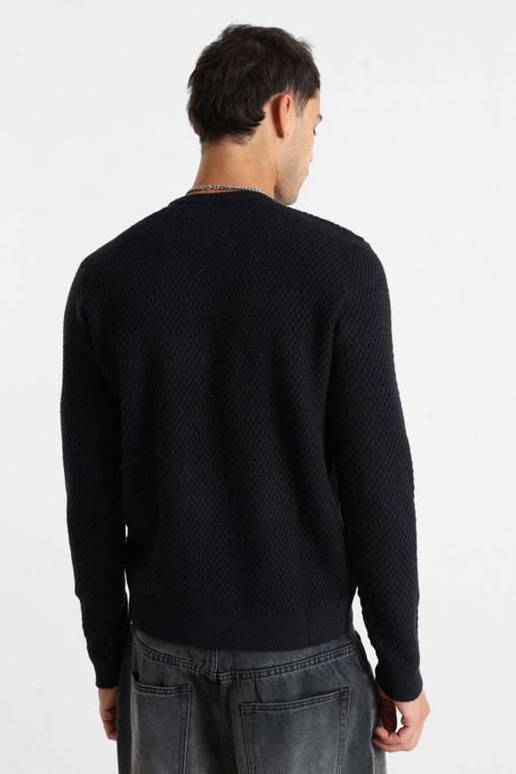 Bild von River Strickpullover mit Waffelstruktur