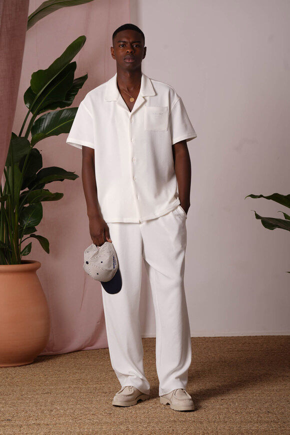 Image sur Pantalon en seersucker