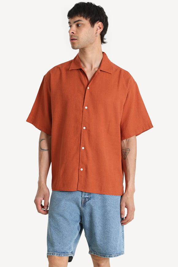 Bild von JORPAROS Oversize Leinenhemd