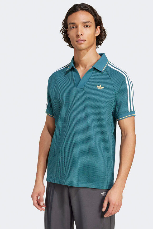 Image sur Poloshirt mit Waffelstruktur
