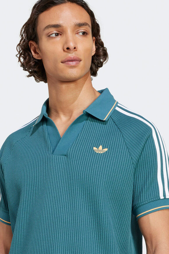 Image sur Poloshirt mit Waffelstruktur