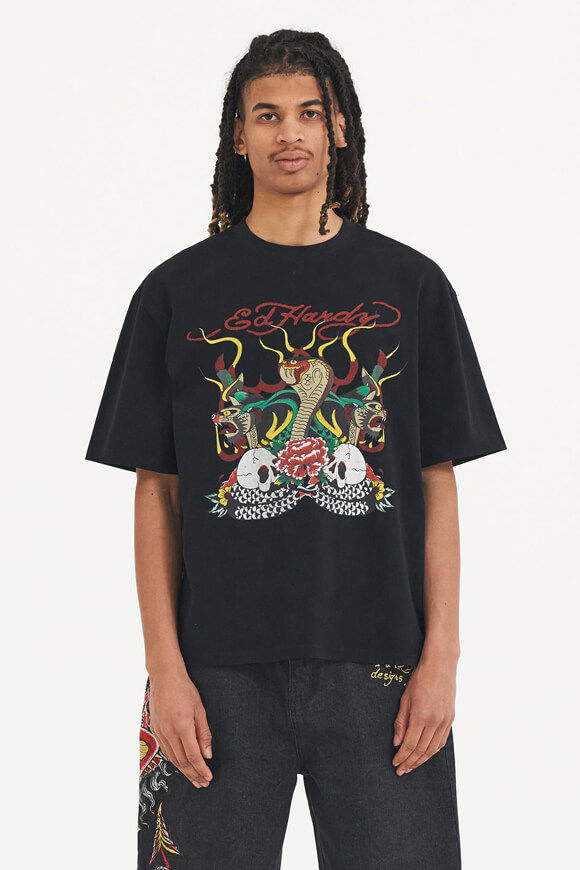 Image sur Snake and Skull Fire T-Shirt