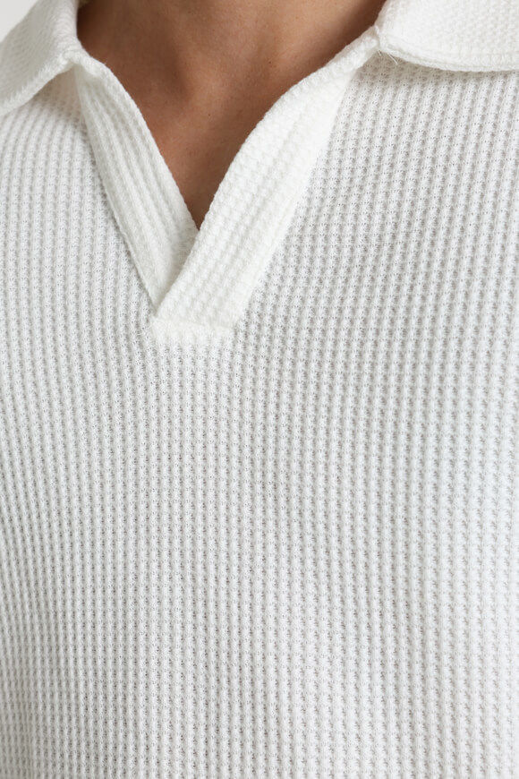 Image sur Poloshirt mit Waffelstruktur