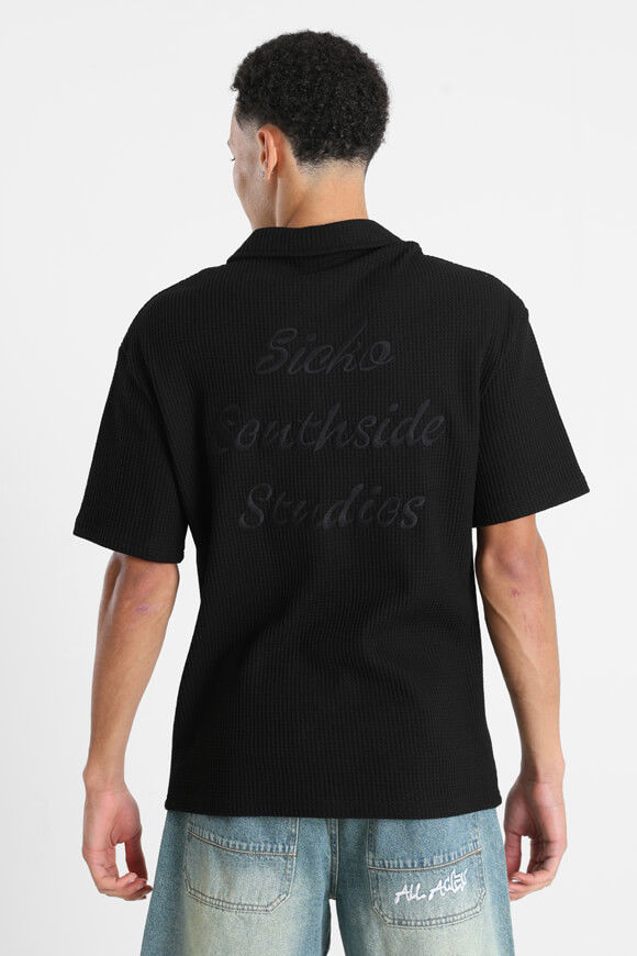 Image sur Poloshirt mit Waffelstruktur