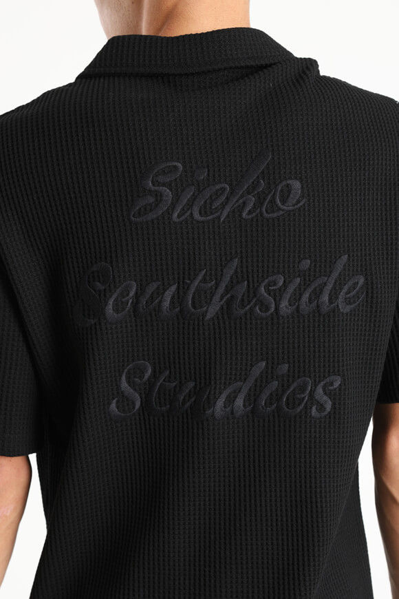 Image sur Poloshirt mit Waffelstruktur
