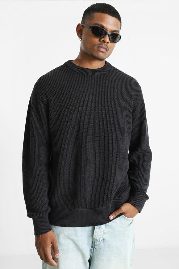 Bild von JCOMOTION Gerippter Strickpullover