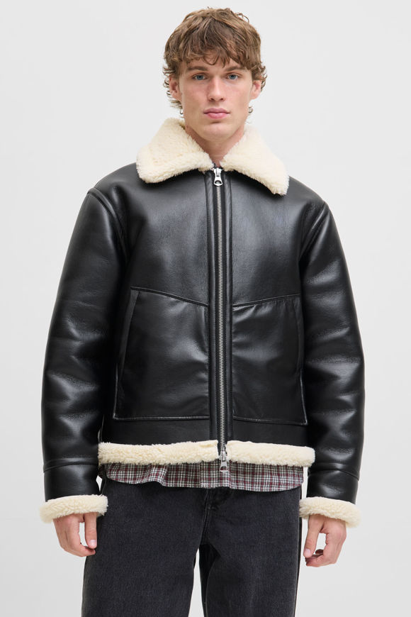 Bild von JORLIVERPOOL Aviator Shearling Jacke
