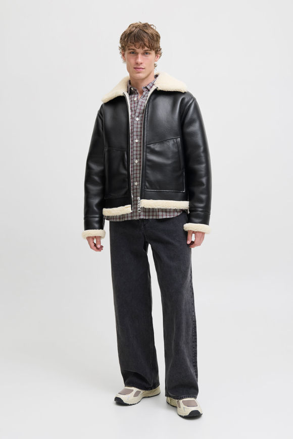 Bild von JORLIVERPOOL Aviator Shearling Jacke