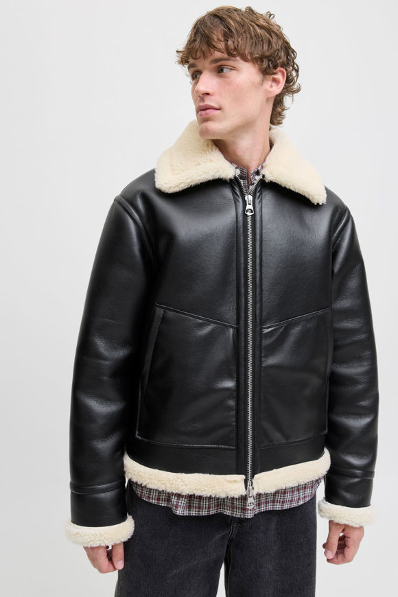 Bild von JORLIVERPOOL Aviator Shearling Jacke