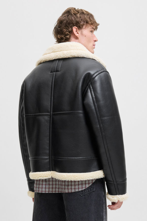 Bild von JORLIVERPOOL Aviator Shearling Jacke