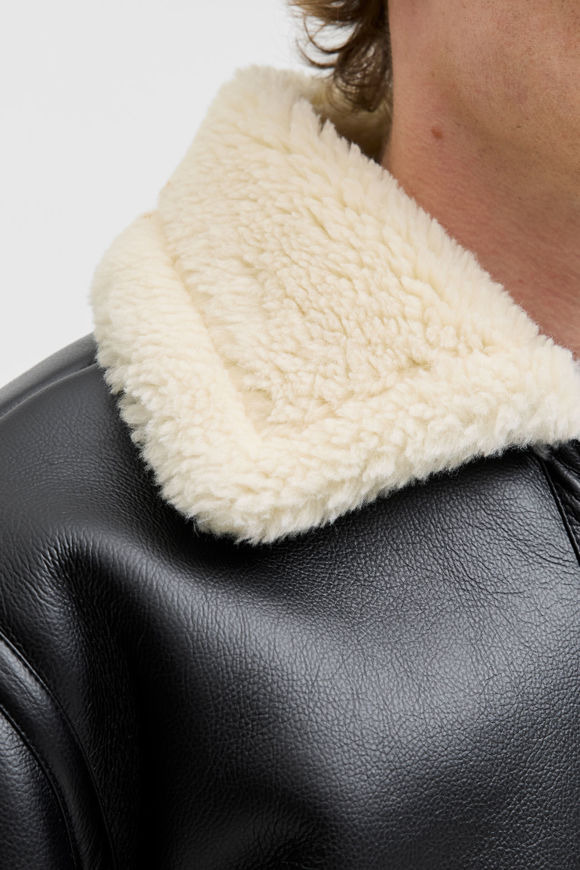 Bild von JORLIVERPOOL Aviator Shearling Jacke