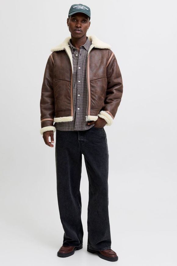 Bild von JORLIVERPOOL Aviator Shearling Jacke