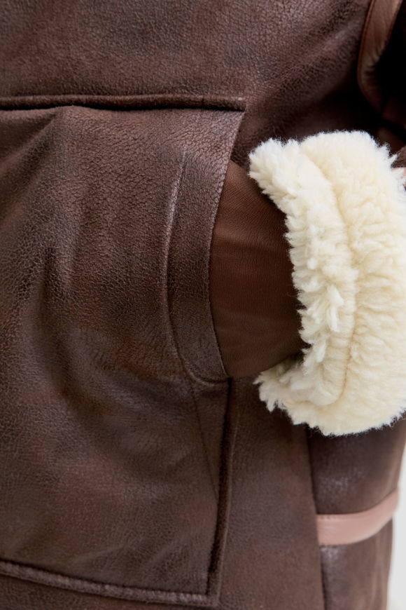 Bild von JORLIVERPOOL Aviator Shearling Jacke