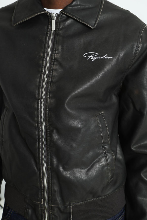 Image sur Colton Vintage Bomber Kunstlederjacke