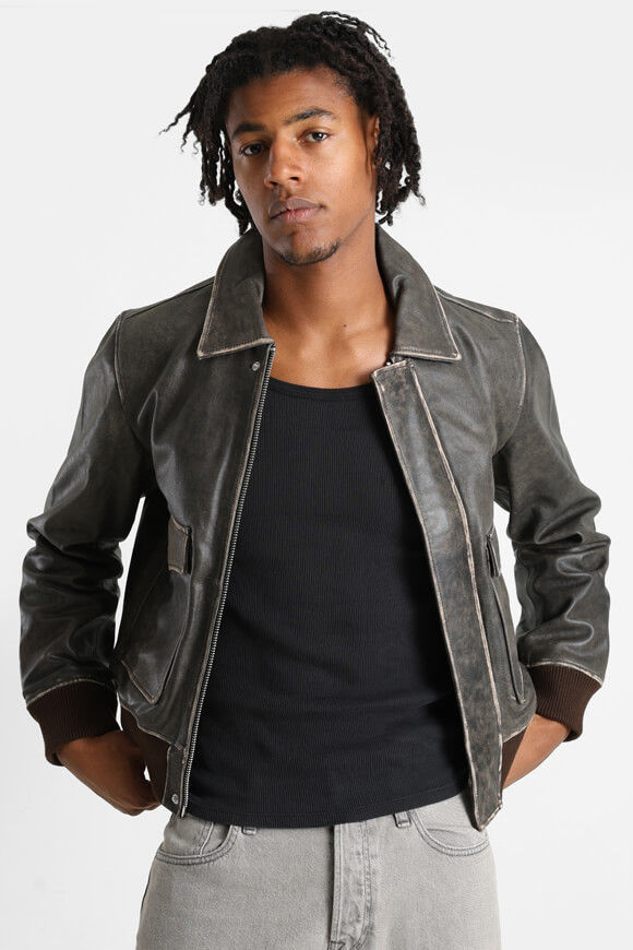 Bild von JORGREENWICH Bomber Kunstlederjacke