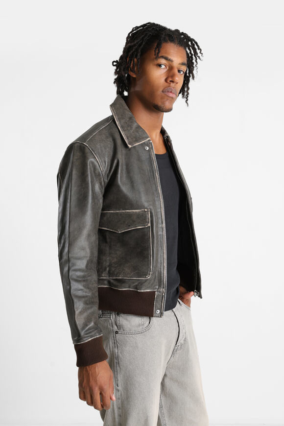 Bild von JORGREENWICH Bomber Kunstlederjacke