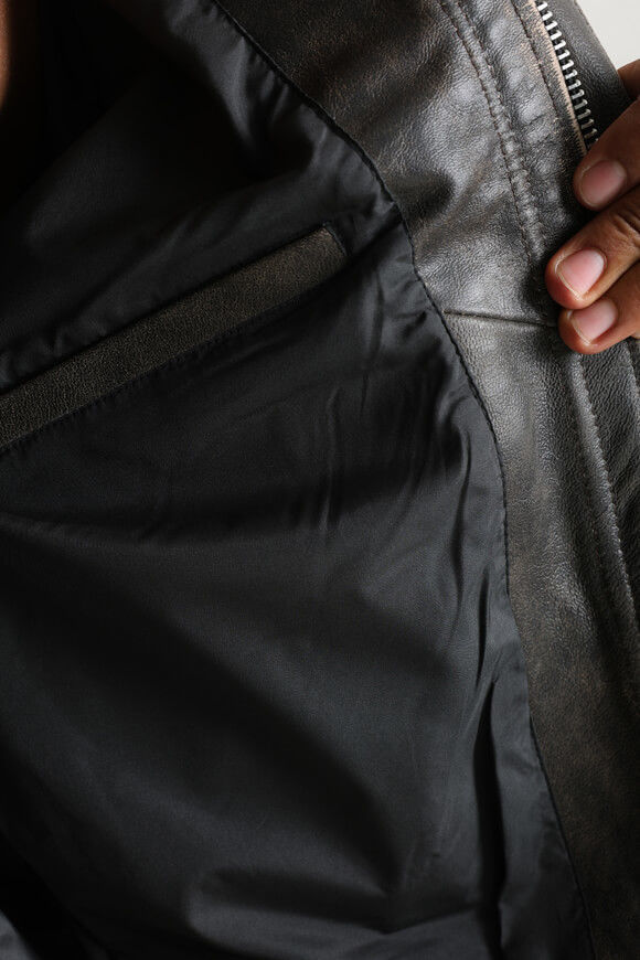 Bild von JORGREENWICH Bomber Kunstlederjacke
