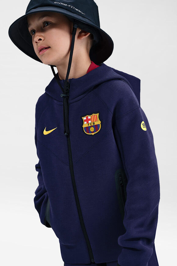 Image sur FC Barcelona Tech Fleece Kapuzensweatjacke