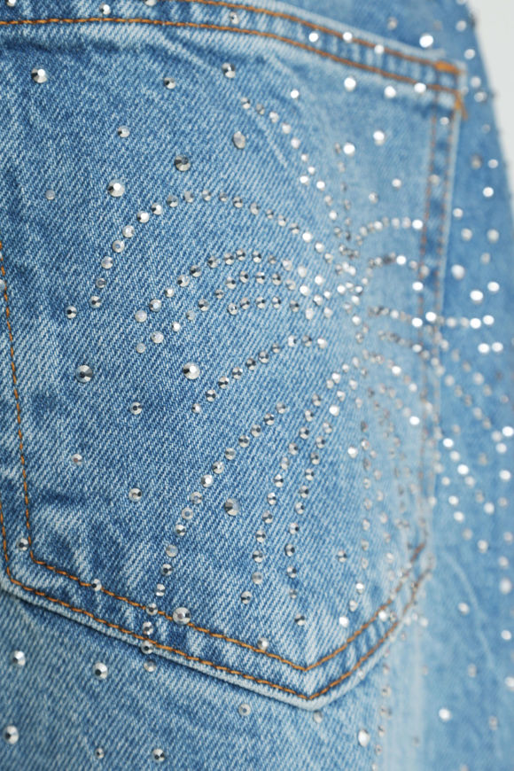Image sur Baggy Fit Jeans mit Strass