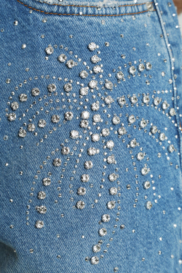 Image sur Baggy Fit Jeans mit Strass