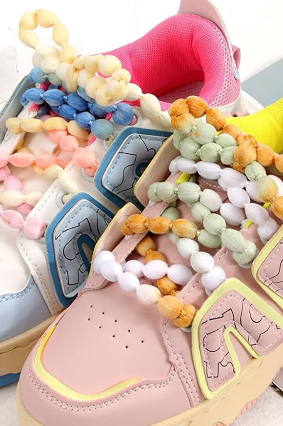 Image sur Schnürsenkel in Perlenkordel-Optik 150 cm