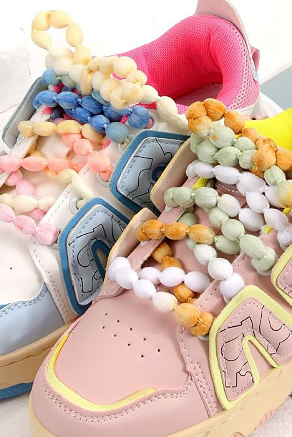 Image sur Schnürsenkel in Perlenkordel-Optik 150 cm