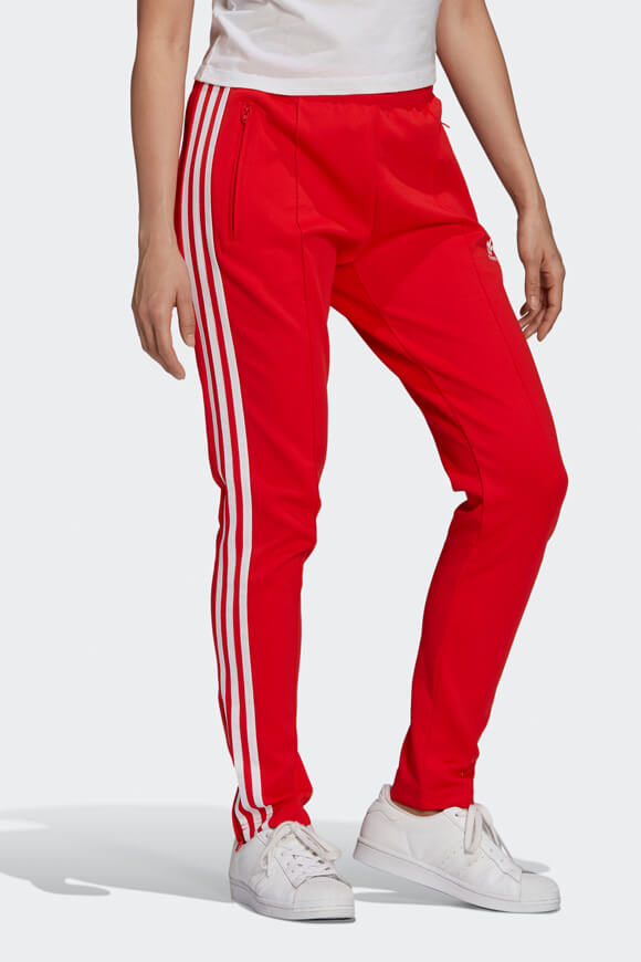 Bas de survetement adidas rouge online homme