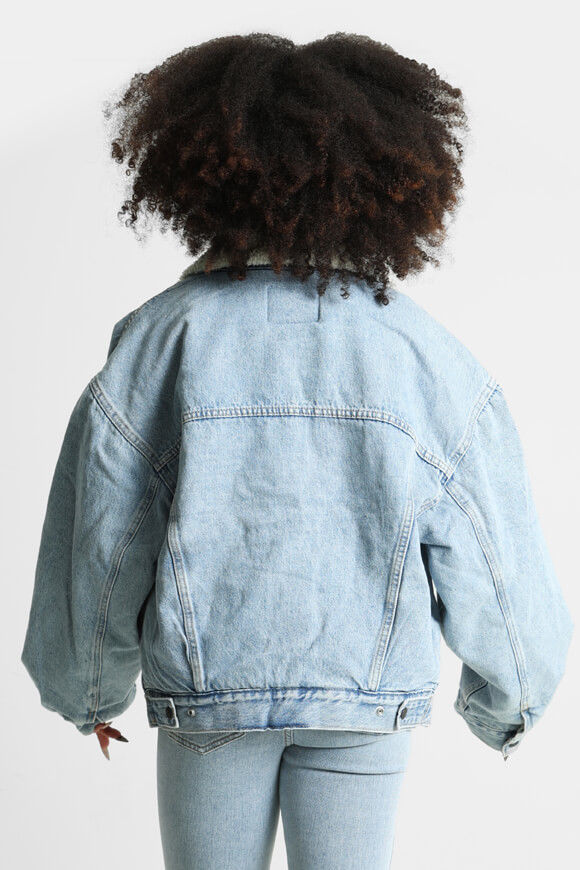 Image sur '90s Trucker Gefütterte Jeansjacke