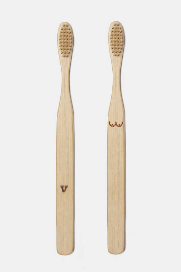 Bild von Doppelpack Bambus-Zahnbürsten