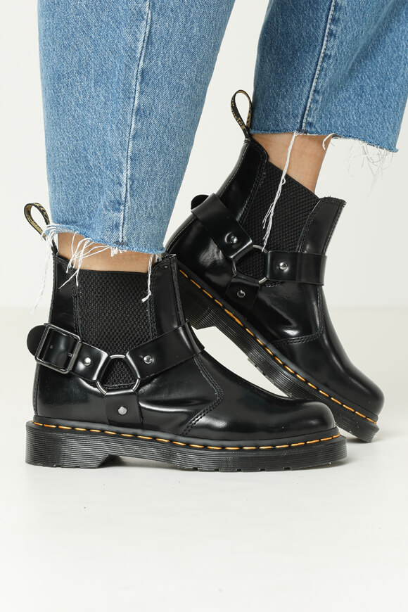 Dr martens - wincox - bottines chelsea - outlet noir