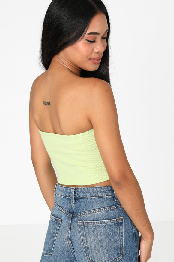 Bild von Geripptes Bandeau-Crop Top