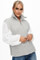Image de Pull sans manches en tricot côtelé