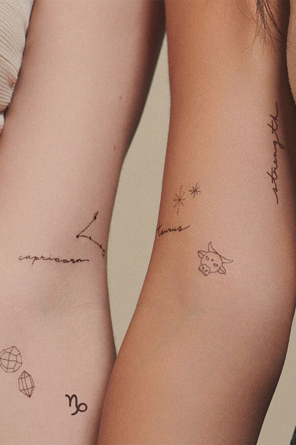 Bild von Selbstklebende Tattoos