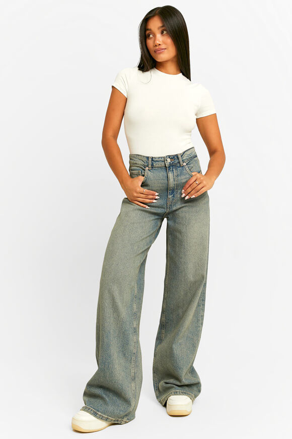 Bild von High Waist Wide Leg Jeans