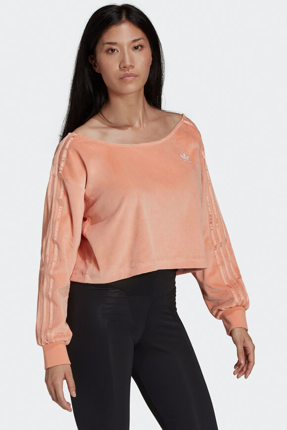 Adidas Originals Samt Crop Sweatshirt Ambient Blush