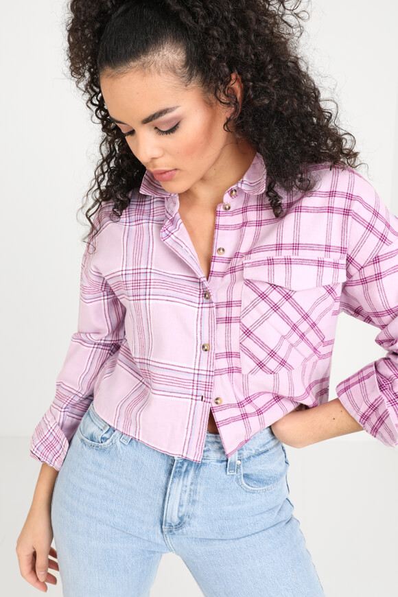 Image sur Chemise courte à carreaux