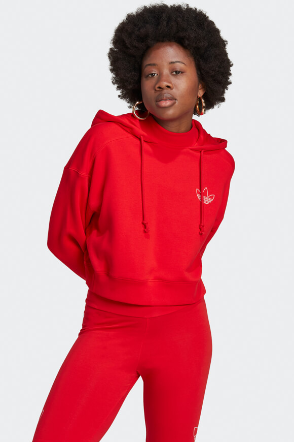 Adidas Originals Oversize Kapuzensweatshirt Vivid Red