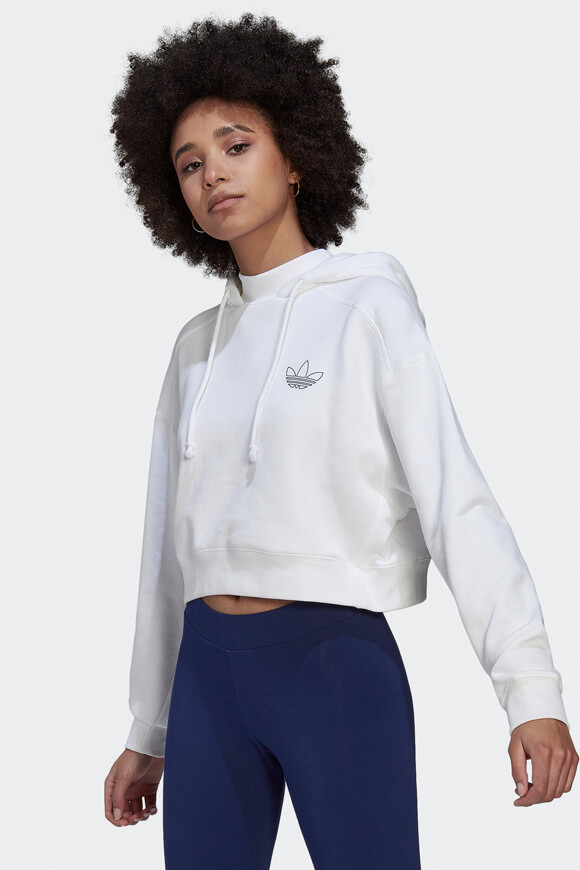 Adidas Originals Oversize Kapuzensweatshirt Weiss