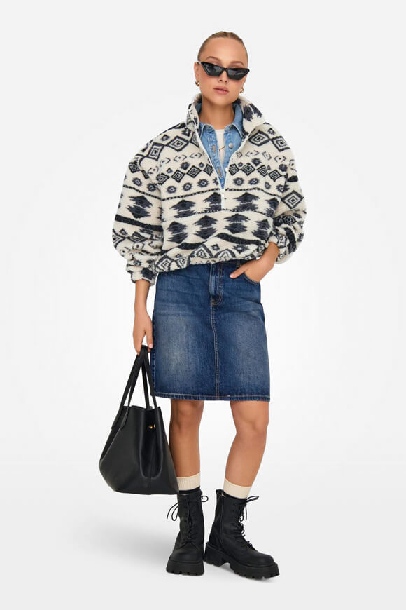 Image sur Janne Aztec sweat court en sherpa