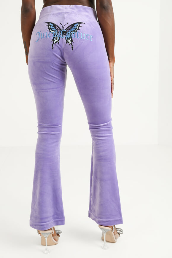 Juicy Couture Samt Flare-Hose Dalia Purple