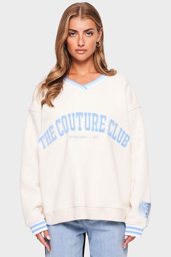 The Couture Club Oversize Sweatshirt Offwhite