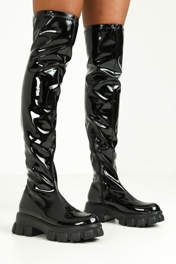 Bottes overknee vernies Metroboutique.ch online