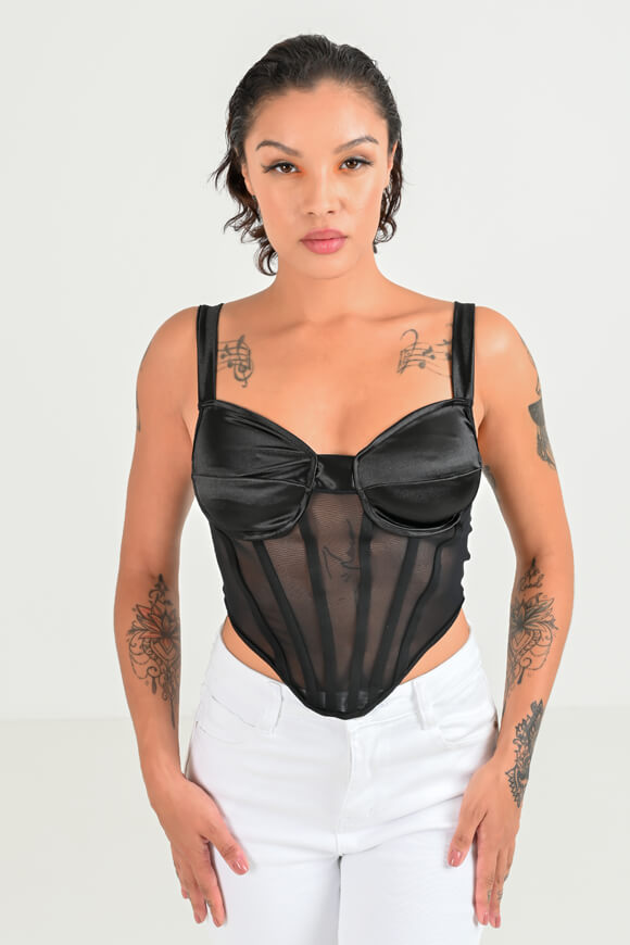 Image sur Top corset en mesh