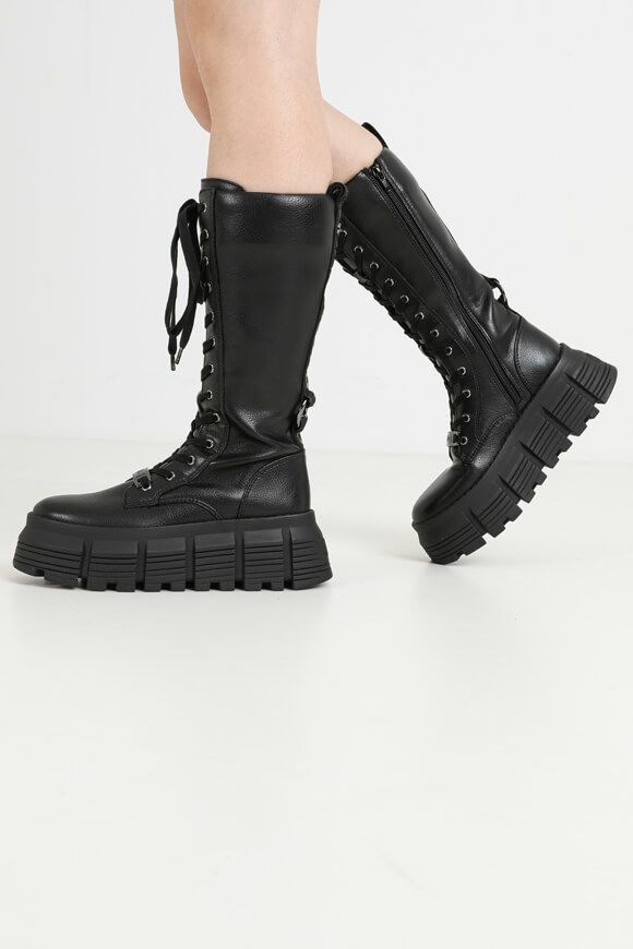 Bild von Vegan Ava Laceup HI Plateaustiefel