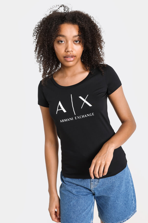 Armani Exchange T-Shirt Schwarz