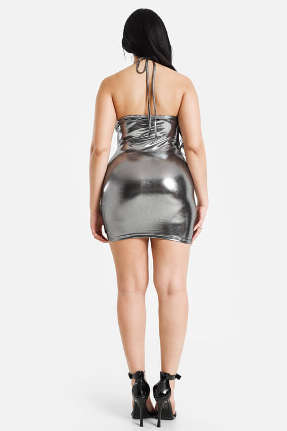 Bild von Metallic Neckholder-Kleid